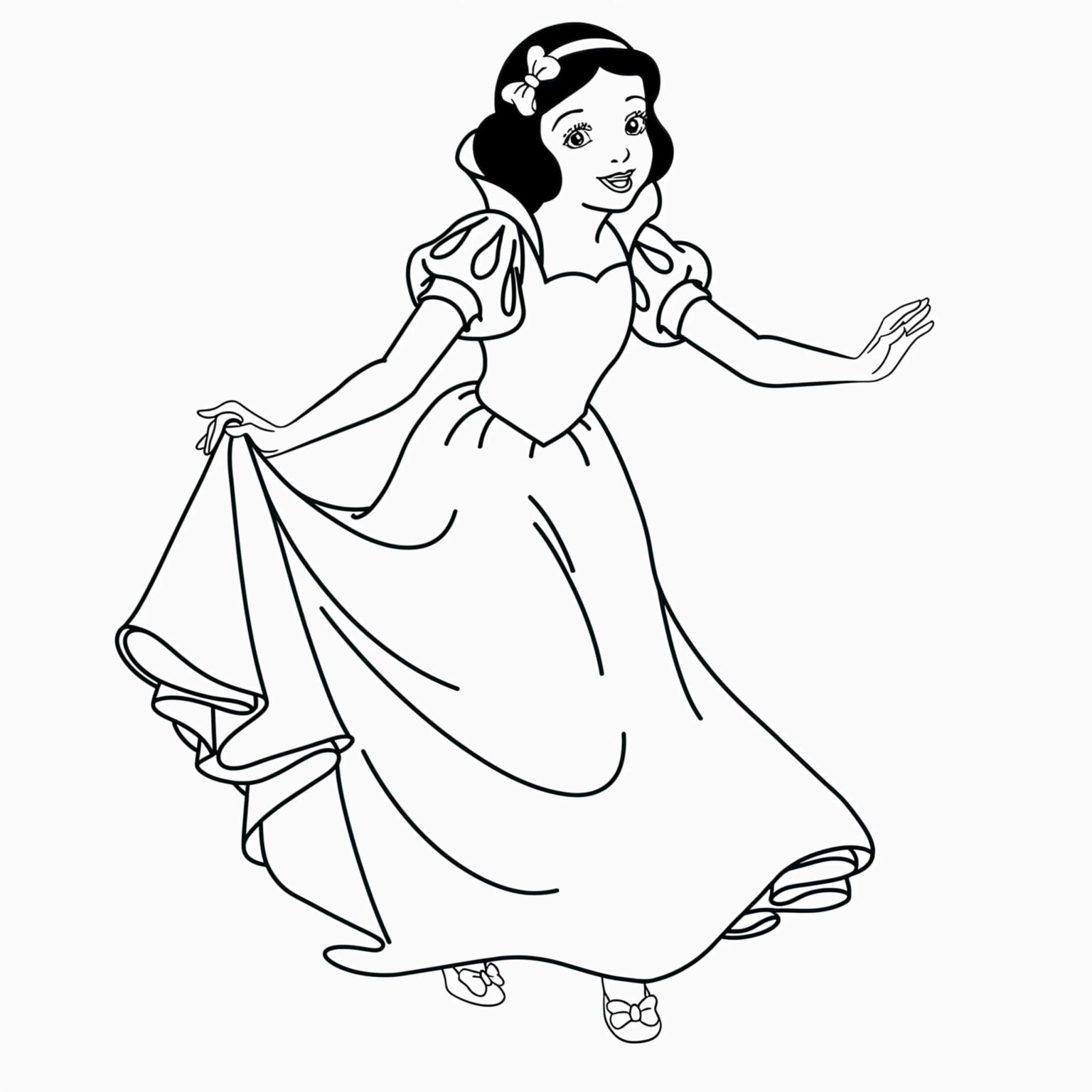 Desenhos da Branca de neve para imprimir e colorir - Mr Desenho