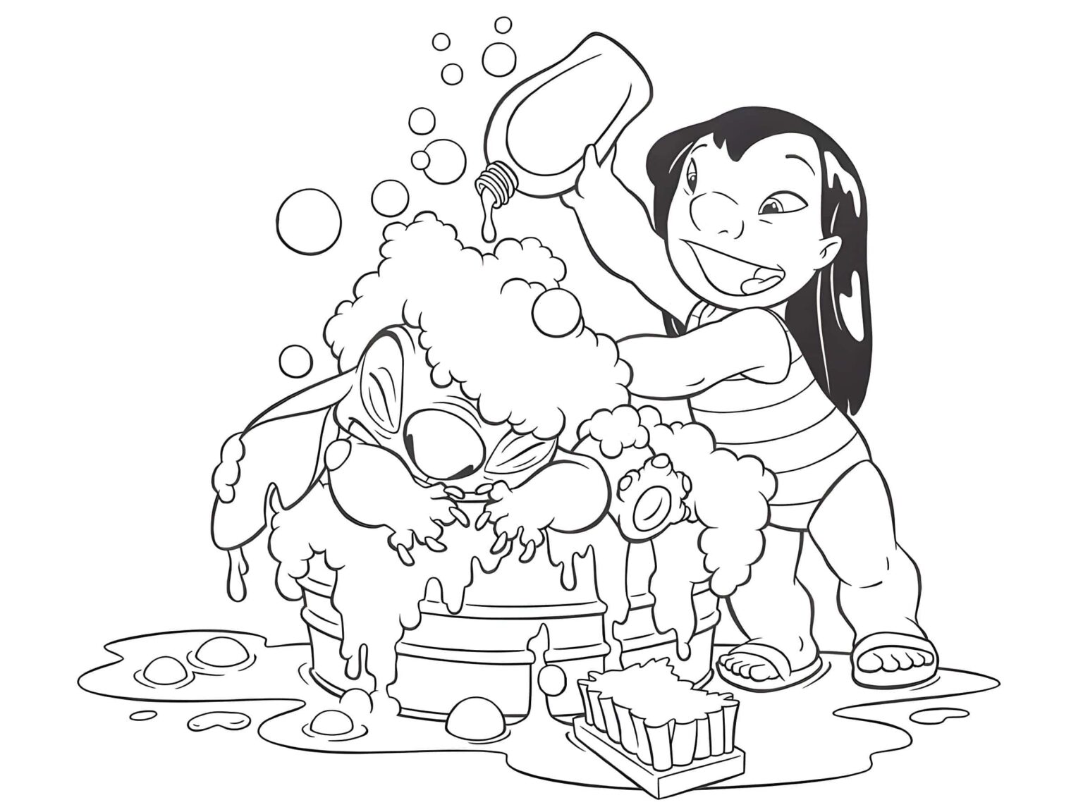 Desenhos de Lilo e Stitch para colorir e imprimir - Mr Desenho