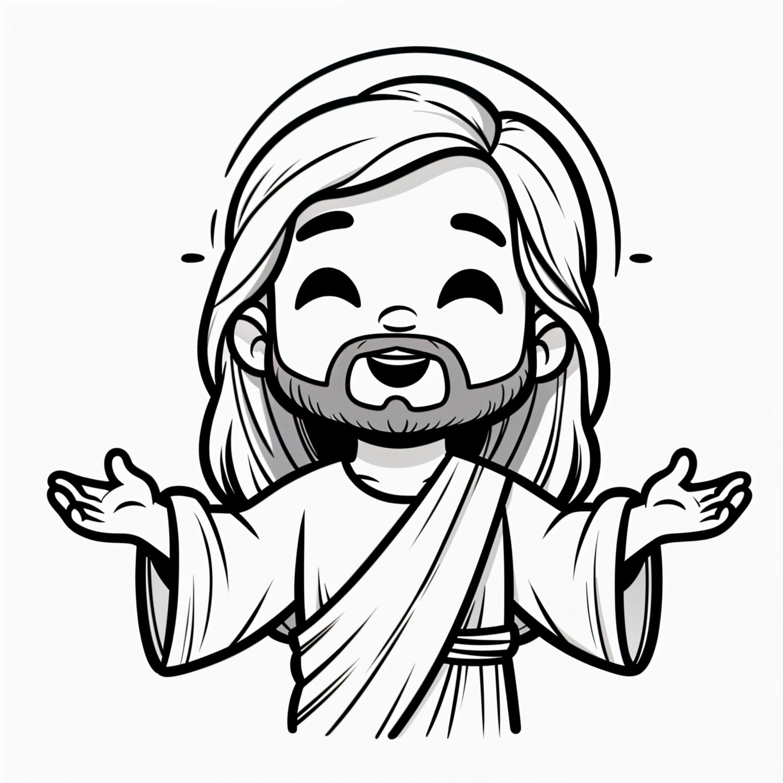 Desenhos de Jesus para imprimir e colorir - Mr Desenho