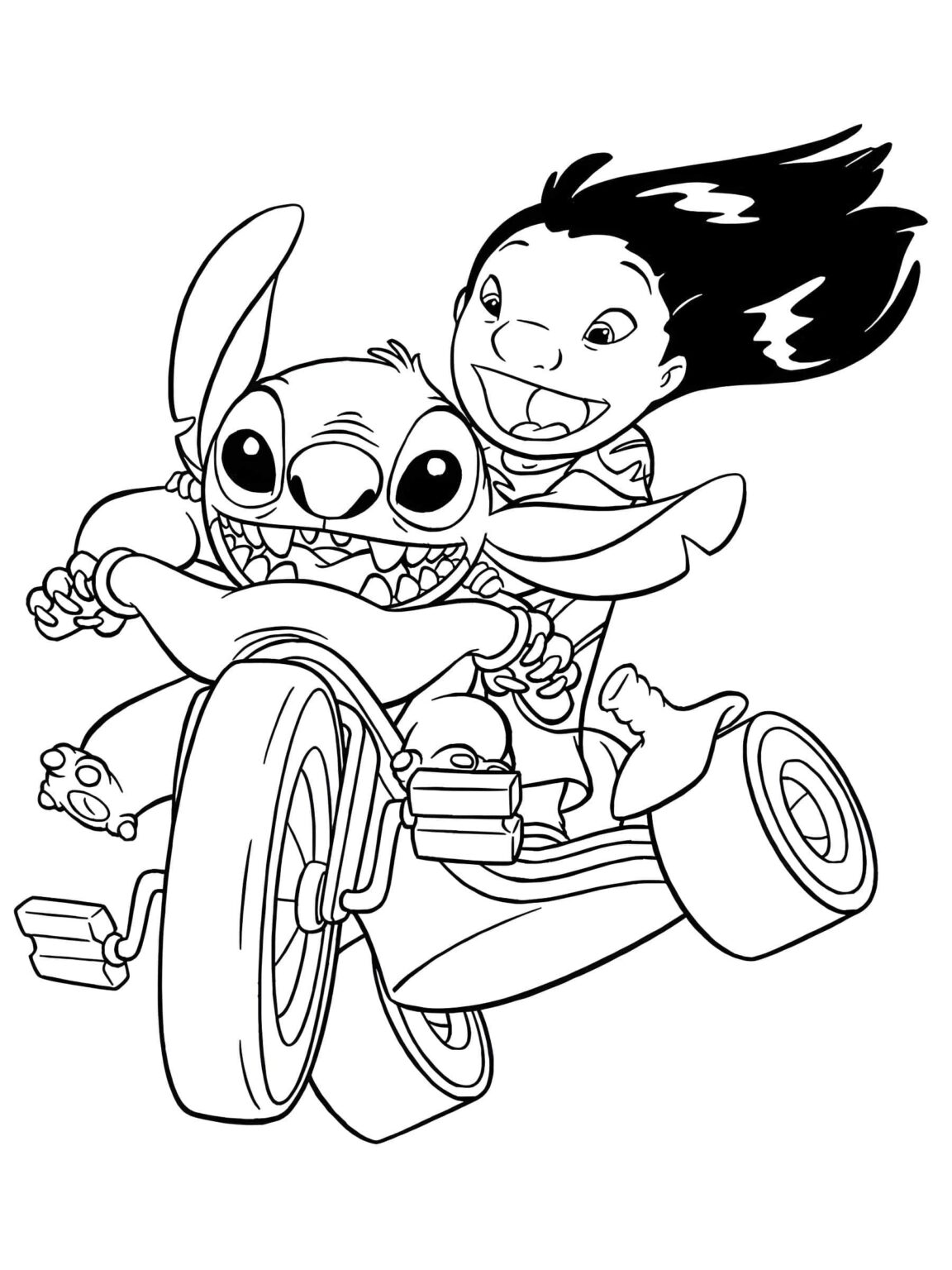Desenhos de Lilo e Stitch para colorir e imprimir - Mr Desenho