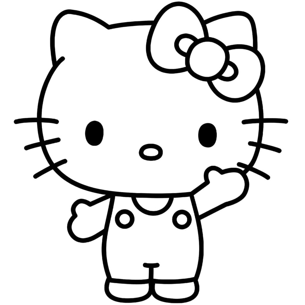 Desenhos da Hello Kitty para imprimir e colorir - Mr Desenho