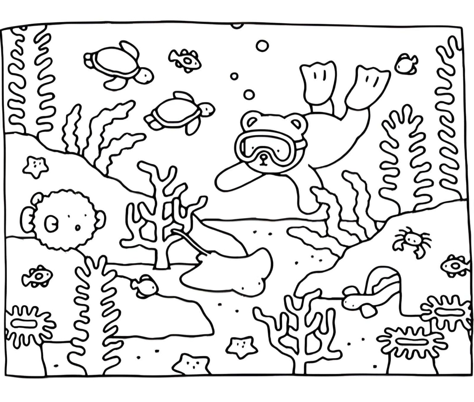 Desenho de Bobbie Goods pintando na praia para colorir - Mr Desenho