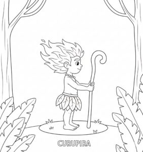 Curupira para imprimir 2
