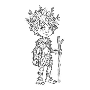 Curupira para imprimir 4