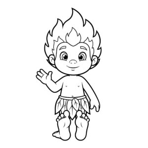 Curupira para imprimir 7